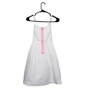 LILLY PULITZER Alexi Resort dress in white pink orange yellow polkadot size‎ 0
